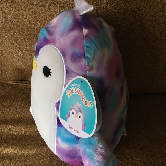 Squishmallow Tamara the Penguin Tie Dye 11 inches - Picture 4 of 4